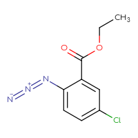 Chemical structure of ethyl 2-azido-5-chlorobenzoate - CSSB14977863574