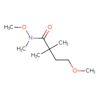 Chemical structure of N,4-dimethoxy-N,2,2-trimethylbutanamide - CSSB00019806946