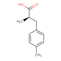 Chemical structure of (2R)-2-methyl-3-(4-methylphenyl)propanoic acid - CSSB00009914679