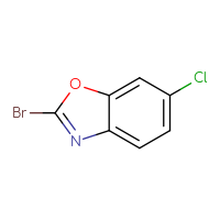 Chemical structure of 2-bromo-6-chloro-1,3-benzoxazole - CSSB00010011900