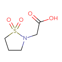 Chemical structure of 2-(1,1-dioxo-1λ⁶,2-thiazolidin-2-yl)acetic acid - CSSB00000741088