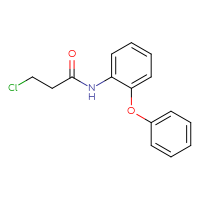 Chemical structure of 3-chloro-N-(2-phenoxyphenyl)propanamide - CSSB00000594783