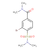 Chemical structure of 3-bromo-4-(dimethylsulfamoyl)-N,N-dimethylbenzamide - CSSB00061599886