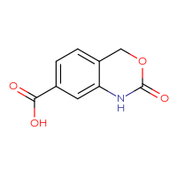 Chemical structure of 2-oxo-2,4-dihydro-1H-3,1-benzoxazine-7-carboxylic acid - CSSB00016029137