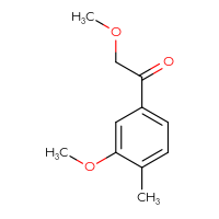 Chemical structure of 2-methoxy-1-(3-methoxy-4-methylphenyl)ethan-1-one - CSSB00013780337