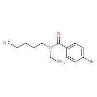 Chemical structure of 4-bromo-N-ethyl-N-pentylbenzamide - CSSB18008906700