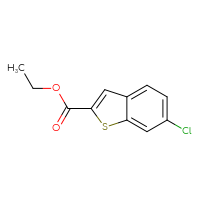 Chemical structure of ethyl 6-chloro-1-benzothiophene-2-carboxylate - CSSB00010783955