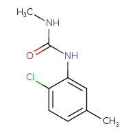 Chemical structure of 1-(2-chloro-5-methylphenyl)-3-methylurea - CSSB00012820968
