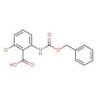 Chemical structure of 2-{[(benzyloxy)carbonyl]amino}-6-chlorobenzoic acid - CSSB00011911673