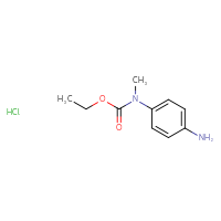Chemical structure of ethyl N-(4-aminophenyl)-N-methylcarbamate hydrochloride - CSSB00000744417