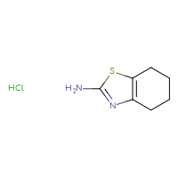 Chemical structure of 4,5,6,7-tetrahydro-1,3-benzothiazol-2-amine hydrochloride - CSSB00020587004