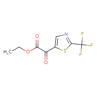 Chemical structure of ethyl 2-oxo-2-[2-(trifluoromethyl)-1,3-thiazol-5-yl]acetate - CSSB00017837377