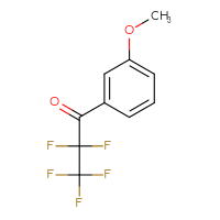 Chemical structure of 2,2,3,3,3-pentafluoro-1-(3-methoxyphenyl)propan-1-one - CSSB00006008750