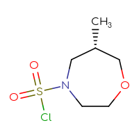 Chemical structure of (6S)-6-methyl-1,4-oxazepane-4-sulfonyl chloride - CSSB06368611668