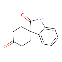 Chemical structure of 1',2'-dihydrospiro[cyclohexane-1,3'-indole]-2',4-dione - CSSB00000048459