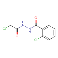 Chemical structure of 2-chloro-N'-(2-chloroacetyl)benzohydrazide - CSSB00000018015