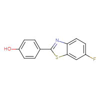 Chemical structure of 4-(6-fluoro-1,3-benzothiazol-2-yl)phenol - CSSB00001409093