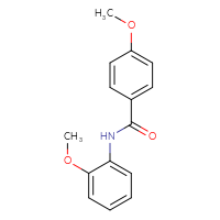 Chemical structure of 4-methoxy-N-(2-methoxyphenyl)benzamide - CSSB00026300774