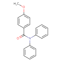 Chemical structure of 4-methoxy-N,N-diphenylbenzamide - CSSB00000033875