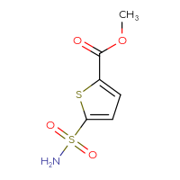 Chemical structure of methyl 5-sulfamoylthiophene-2-carboxylate - CSSB00000742897
