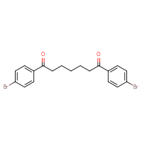 Chemical structure of 1,7-bis(4-bromophenyl)heptane-1,7-dione - CSSB03436537365
