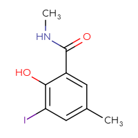 Chemical structure of 2-hydroxy-3-iodo-N,5-dimethylbenzamide - CSSB03984862195