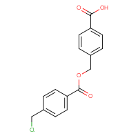 Chemical structure of 4-{[4-(chloromethyl)benzoyloxy]methyl}benzoic acid - CSSB20621662080