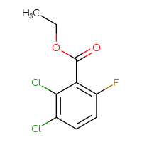 Chemical structure of ethyl 2,3-dichloro-6-fluorobenzoate - CSSB00010189699