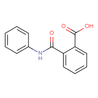 Chemical structure of 2-(phenylcarbamoyl)benzoic acid - CSSB00000014567