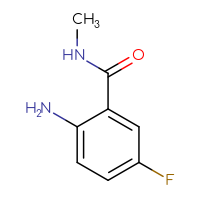 Chemical structure of 2-amino-5-fluoro-N-methylbenzamide - CSSB00011257938