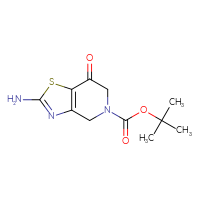 Chemical structure of tert-butyl 2-amino-7-oxo-4H,5H,6H,7H-[1,3]thiazolo[4,5-c]pyridine-5-carboxylate - CSSB00011096928