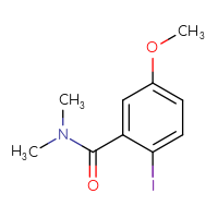 Chemical structure of 2-iodo-5-methoxy-N,N-dimethylbenzamide - CSSB00020729289