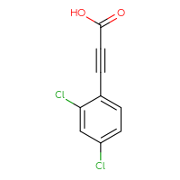 Chemical structure of 3-(2,4-dichlorophenyl)prop-2-ynoic acid - CSSB00012100374