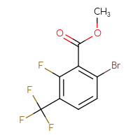 Chemical structure of methyl 6-bromo-2-fluoro-3-(trifluoromethyl)benzoate - CSSB00011097235