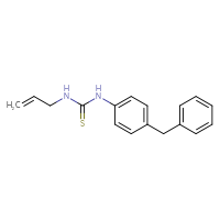 Chemical structure of 1-(4-benzylphenyl)-3-(prop-2-en-1-yl)thiourea - CSSB00132310854