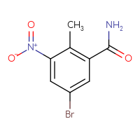 Chemical structure of 5-bromo-2-methyl-3-nitrobenzamide - CSSB00015854799