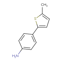 Chemical structure of 4-(5-methylthiophen-2-yl)aniline - CSSB00011452177