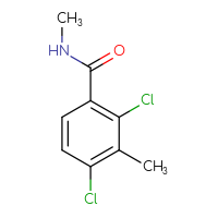 Chemical structure of 2,4-dichloro-N,3-dimethylbenzamide - CSSB08196993250