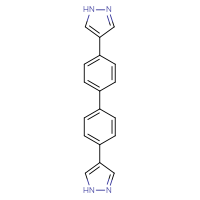 Chemical structure of 4-[4'-(1H-pyrazol-4-yl)-[1,1'-biphenyl]-4-yl]-1H-pyrazole - CSSB02451631868