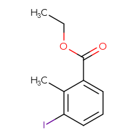 Chemical structure of ethyl 3-iodo-2-methylbenzoate - CSSB00010168165
