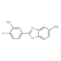Chemical structure of 2-chloro-5-(5-methyl-1,3-benzoxazol-2-yl)aniline - CSSB00000595967