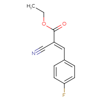 Chemical structure of ethyl (2E)-2-cyano-3-(4-fluorophenyl)prop-2-enoate - CSSB00041811562