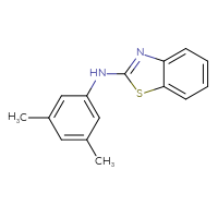 Chemical structure of N-(3,5-dimethylphenyl)-1,3-benzothiazol-2-amine - CSSB00000595010