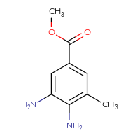 Chemical structure of methyl 3,4-diamino-5-methylbenzoate - CSSB00009879168