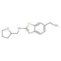 Chemical structure of 6-ethyl-N-[(oxolan-2-yl)methyl]-1,3-benzothiazol-2-amine - CSSB00025750439