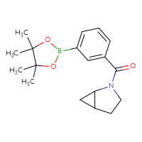 Chemical structure of 2-[3-(4,4,5,5-tetramethyl-1,3,2-dioxaborolan-2-yl)benzoyl]-2-azabicyclo[3.1.0]hexane - CSSB02166475679