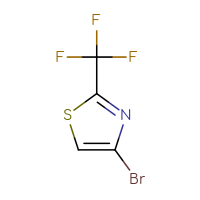 Chemical structure of 4-bromo-2-(trifluoromethyl)-1,3-thiazole - CSSB00000695182