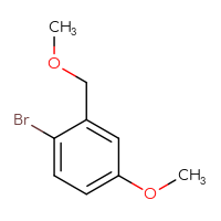 Chemical structure of 1-bromo-4-methoxy-2-(methoxymethyl)benzene - CSSB00012259644