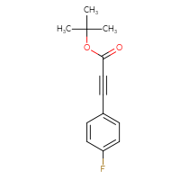 Chemical structure of tert-butyl 3-(4-fluorophenyl)prop-2-ynoate - CSSB00102725915