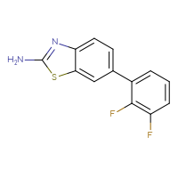 Chemical structure of 6-(2,3-difluorophenyl)-1,3-benzothiazol-2-amine - CSSB06584643113